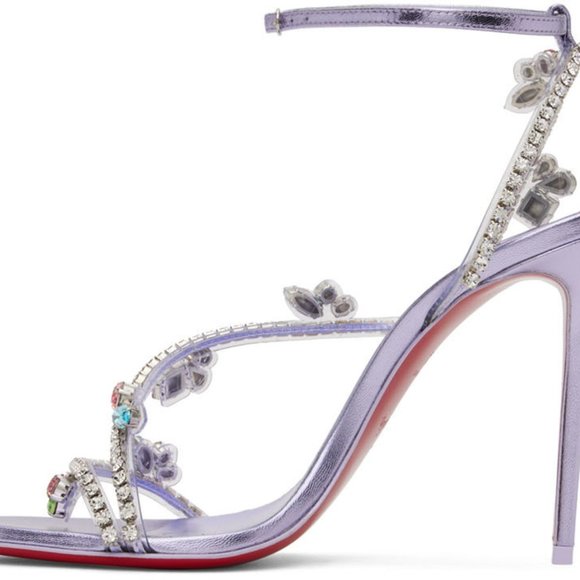 ✨️Limited Edition✨️ CHRISTIAN LOUBOUTIN Joli Queen Crystal Size: 38.5 - Picture 3 of 6